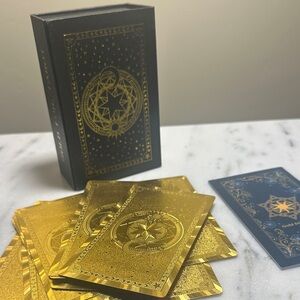 Gold and Black Tarot Card Deck
